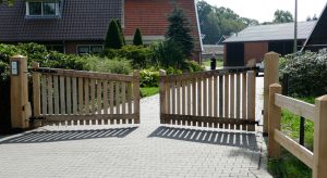 toegangspoortn luxe erfafscheding hout eiken